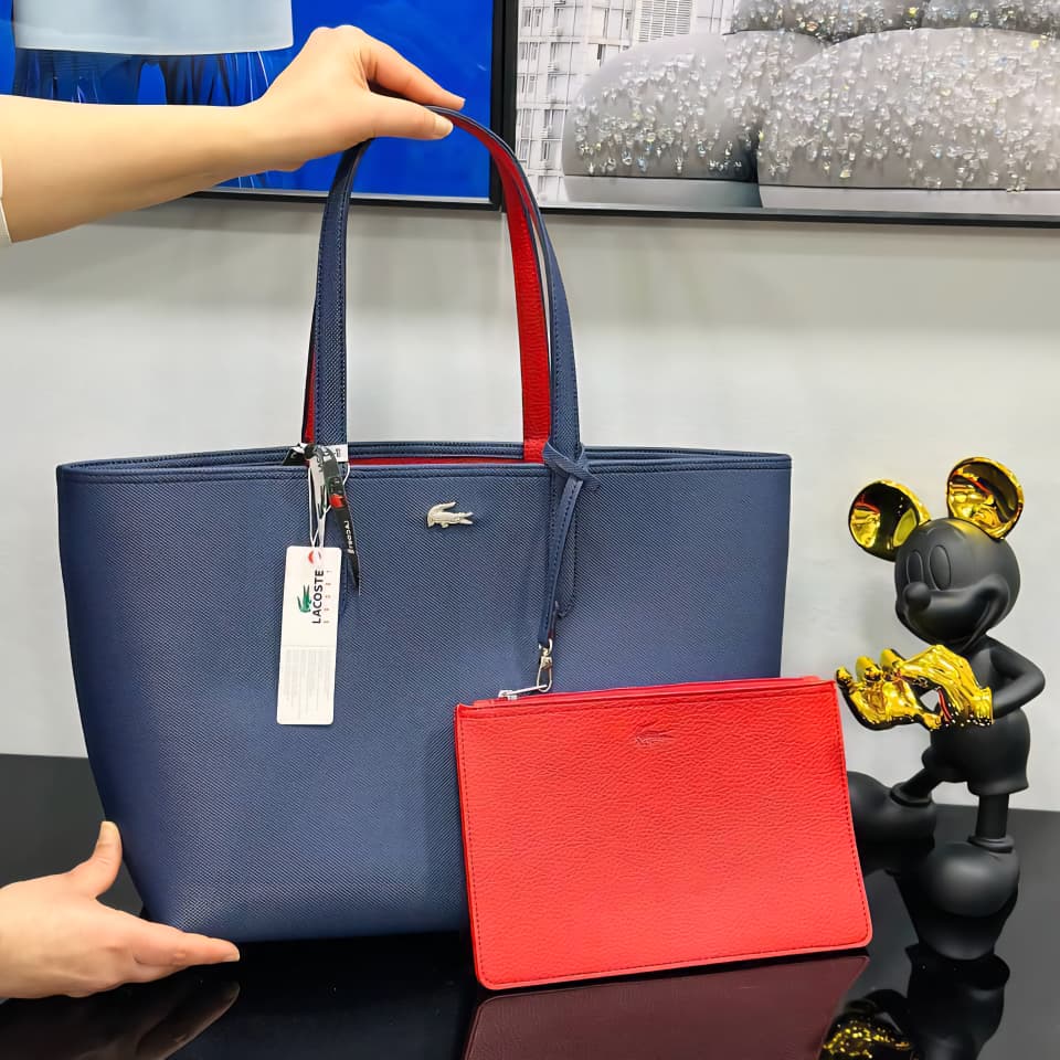 SAC LACOSTE REVERSIBLE 2EN1 QUALITE SUPERIEUR🐊 La Brillante